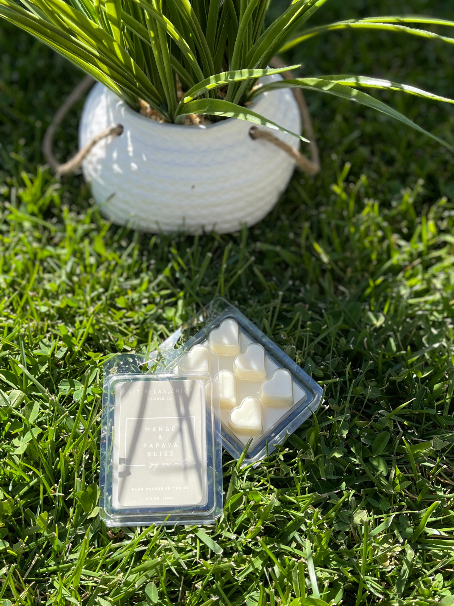 MANGO & PAPAYA BLISS - HEART SHAPED SOY WAX MELT